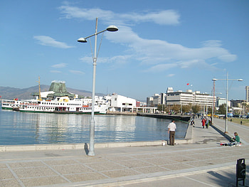 izmir, iskele, deniz, konak HD wallpaper