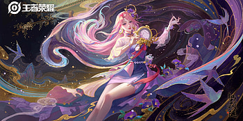 Fantasy girl, gorgeous, girl, frumusete, bird, suisui, swallow, spring, purple, superb, pink, fantasy, luminos HD wallpaper