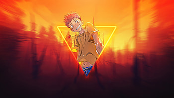 Jujutsu Kaisen Yuji Itadori, jujutsu-kaisen, anime-boy, anime, artist, artwork, digital-art HD wallpaper