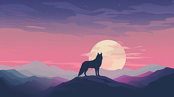 Graceful Minimalism Fox In Focus, fox, minimalism, minimalist, artist, artwork, digital-art HD wallpaper
