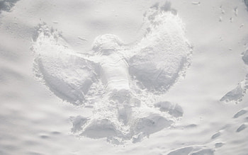 snow angel, white, fun, love, shape, happy, beautiful HD wallpaper