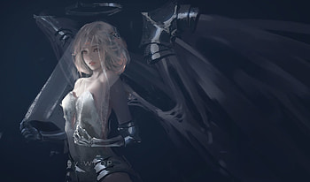 Bride Of Death By Wlop, fantasy-girls, artist, artwork, digital-art HD wallpaper