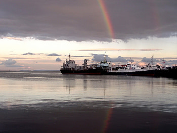 Transport, Landscape, Ships, Sea HD wallpaper