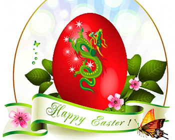Happy Easter, egg, flowers, Easter, art HD wallpaper