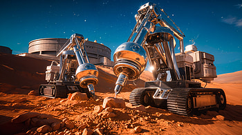 Epic Space Mining: Ultra, Mars, exploration, technology, machine HD wallpaper