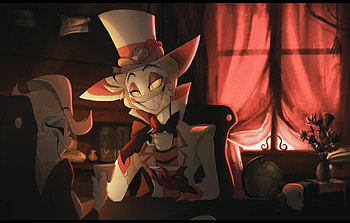 Hazbin Hotel Lucifer Character, TV Show, Hazbin Hotel, Lucifer (Hazbin Hotel), Charlie Morningstar HD wallpaper