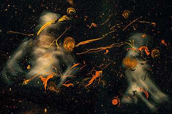 Abstract, Drops, Divorces, Spray, Blur, Smooth, Paint HD wallpaper