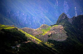 Aerial view, Machu Picchu HD wallpaper