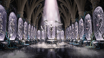 Cathedral of Clones —, Cloning Facility, Android, Laboratory HD wallpaper