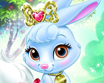 Berry, blue, palace, cute, disney, snow white, bunny, fantasy, pets, child, rabbit HD wallpaper