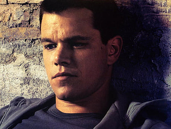 Matt Damon, blue eyes, actor, pretty face, male, cute man HD wallpaper