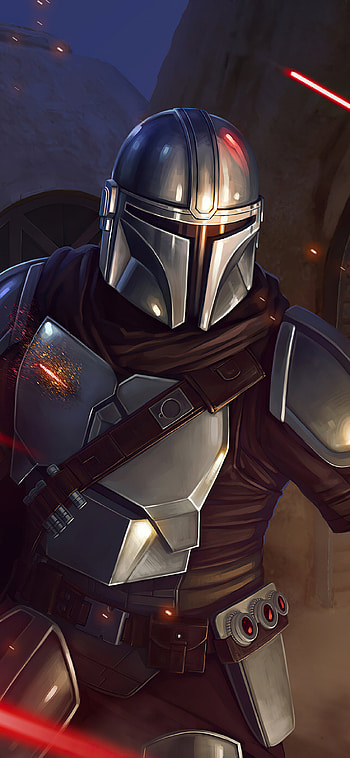 Minimalist Mandalorian Minimalist Star Wars - Novocom.top, Mandalorian Armor HD phone wallpaper