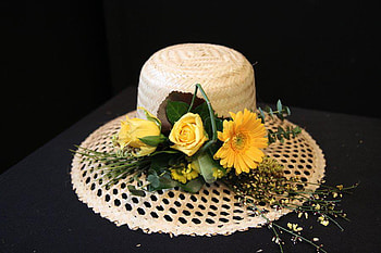 Beautiful Hat, decorated, flowers, with, hat HD wallpaper