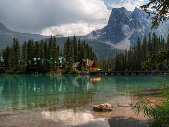 Beautiful Nature, trees, nature, mountains, lake HD wallpaper