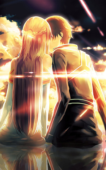 Kirito and Asuna, Asuna Yuuki, Kirito (Sword Art Online), Anime, Sword Art Online, Kirito And Asuna HD phone wallpaper