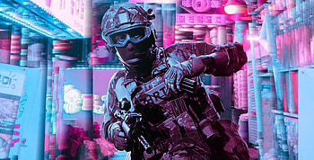 Police Retrowave Glitch Art , police, graphy, neon HD wallpaper