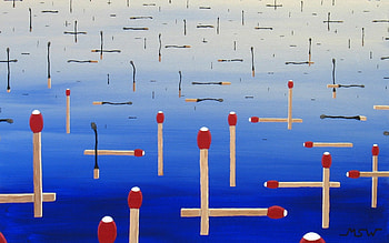 Matchstick Art, burnt, matches, crossed, sticks, heads HD wallpaper