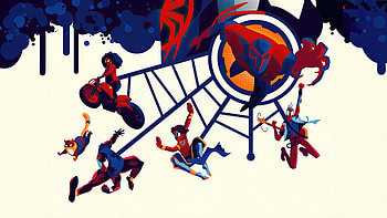 Gwen Stacy Miles Morales Spiderman 2099 Miguel O Hara Spider Punk, spider-man-across-the-spider-verse, spiderman, spiderman-2099, miguel-o-hara, miles-morales, spider-punk, spider-cat, gwen-stacy, 2023-movies, movies HD wallpaper