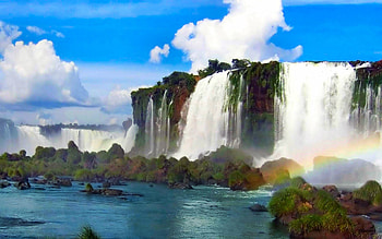 Iguazu, Waterfalls HD wallpaper