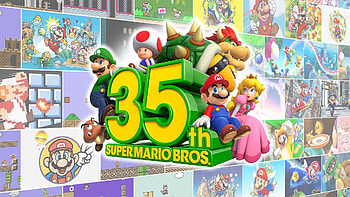 Super Mario Bros. 35th anniversary, Mario celebration, Gaming HD wallpaper