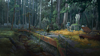 : Post-Apocalyptic Sci-Fi Wilderness, Sci Fi, post apocalyptic, dystopian HD wallpaper