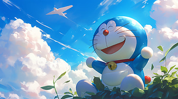 Doraemon in the Sky - Anime, Anime, Doraemon HD wallpaper