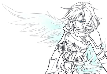 Lightning Farron, wings, final fantasy 13, blue eyes, final fantasy xiii, armour, final fantasy, white background, girl, lightning, anime, claire farron, video games, female HD wallpaper