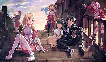 Asuna Yuuki Kirito Sword Art Online Â· Sfondo ID:505441 HD wallpaper