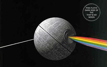 star wars pink floyd death star the dark side of the moon HD wallpaper