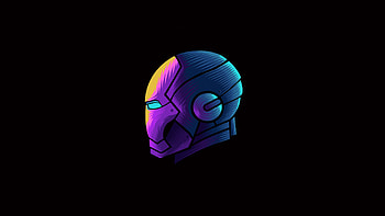 Iron Man Minimal Artwork, iron-man, superheroes, artwork, digital-art HD wallpaper