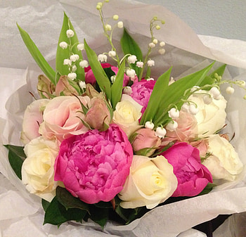 Lovely Bouquet, bouquet, peonies, delight, bright, wonderful, fresh HD wallpaper