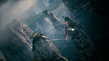 Ace Combat 7 : Soaring Through Mountains, video game, Ace Combat 7: Skies Unknown HD wallpaper