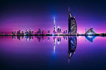 Dubai Skyline, Travels, Reflection, Marek Kijevsk HD wallpaper