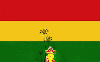 Rasta Gwen, vespa, rastafarian, girl, gwen stefani HD wallpaper