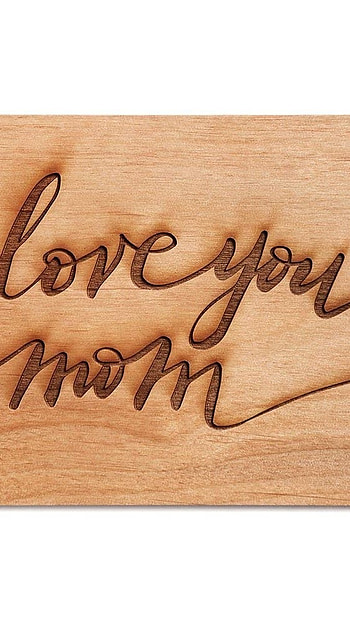 I Love You Mom, Wooden Background, wooden, background HD phone wallpaper