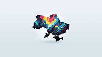 Vivid Ukraine — Map, Ukraine HD wallpaper