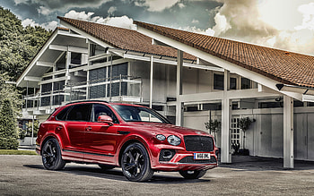2021, Bentley Bentayga, Hybrid 1st Edition, , exterior, front view, new red Bentayga, British cars, Bentley HD wallpaper