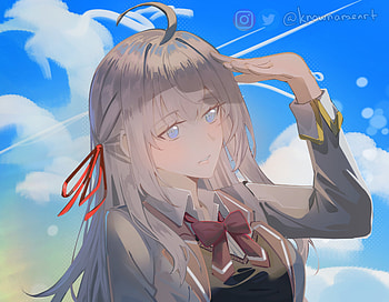 Alya, Anime, Alya Sometimes Hides Her Feelings in Russian, Alisa Mikhailovna Kujou HD wallpaper