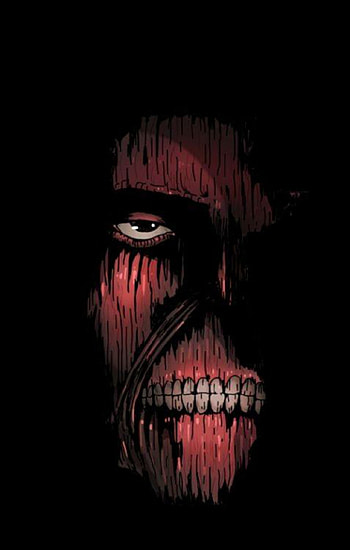 Titan, attack on titan, shingeki no kyoujin, dark background HD phone wallpaper