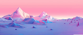 Lowpoly, Mountains, Landscape Ultra Background for : & UltraWide & Laptop : Multi Display, Dual Monitor : Tablet : Smart, 3440X1440 Mountain HD wallpaper