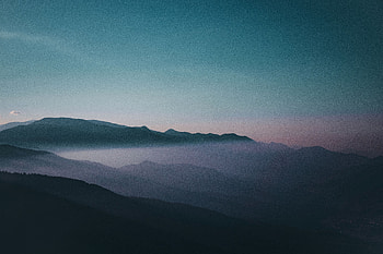 Nature, Sky, Mountains, Twilight, Vertex, Fog, Dusk, Tops, Iran HD wallpaper