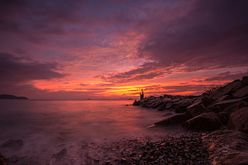 Golden Hour Seascape , seascape, sea, landscape, nature HD wallpaper