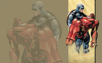 Civil War, Superheroes, Comics, Iron Man, Captain America, Marvel HD wallpaper