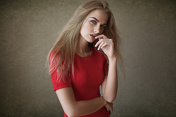Long Hair Girl Looking At Viewer, girls, model, long-hair, hair HD wallpaper