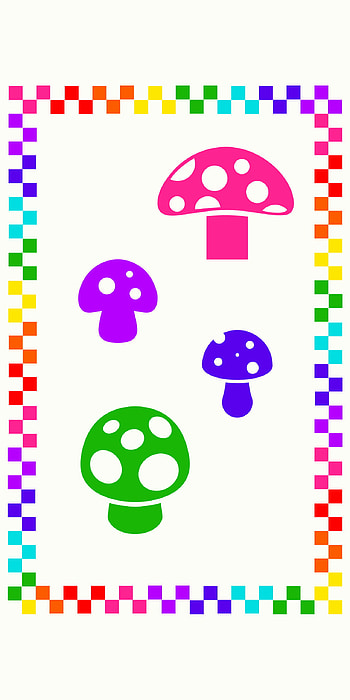 Shrooms, mushrooms, red, colorful HD phone wallpaper