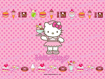 Waiter Kitty, hello kitty, cute HD wallpaper