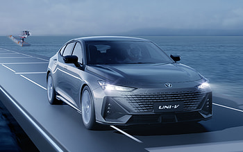 Changan UNI-V, , headlights, 2021 cars, luxury cars, bridge, 2021 Changan UNI-V, chinese cars, Changan HD wallpaper