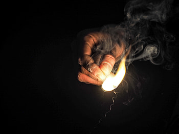 Fire, Hand, Miscellanea, Miscellaneous, Match HD wallpaper