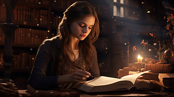 Girl Reading a Book, reading, man made, book, Cozy, Study HD wallpaper