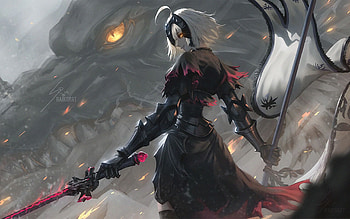 Jeanne Alter, anime-girl, anime, artist, artwork, digital-art, deviantart HD wallpaper